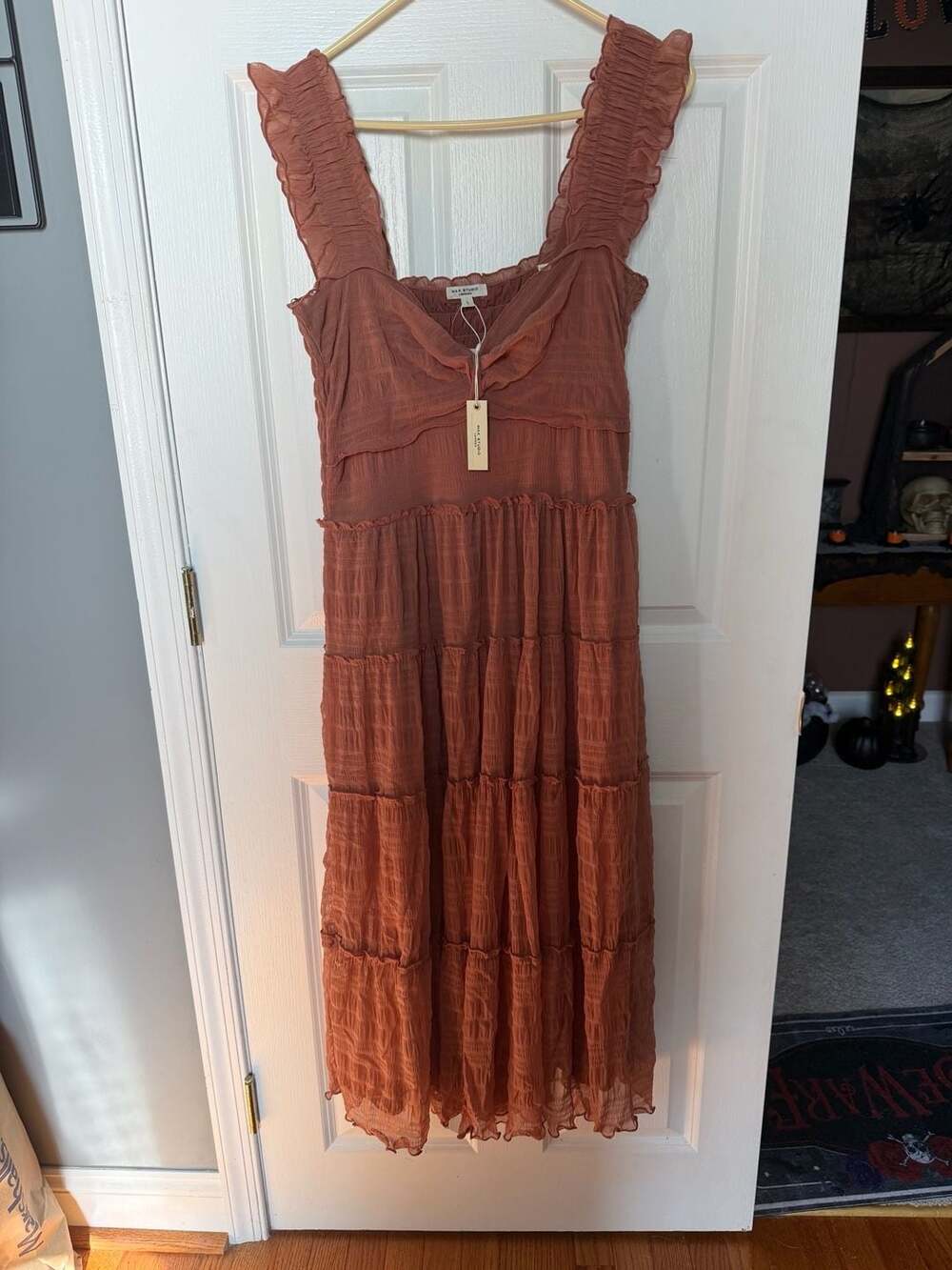 Max Studio Cedrwood Tiered Maxi Dress